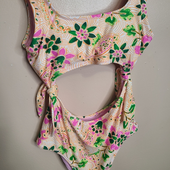 Aerie One Piece Cheeky Cutout Floral Swimsuit - Picture 2 of 9